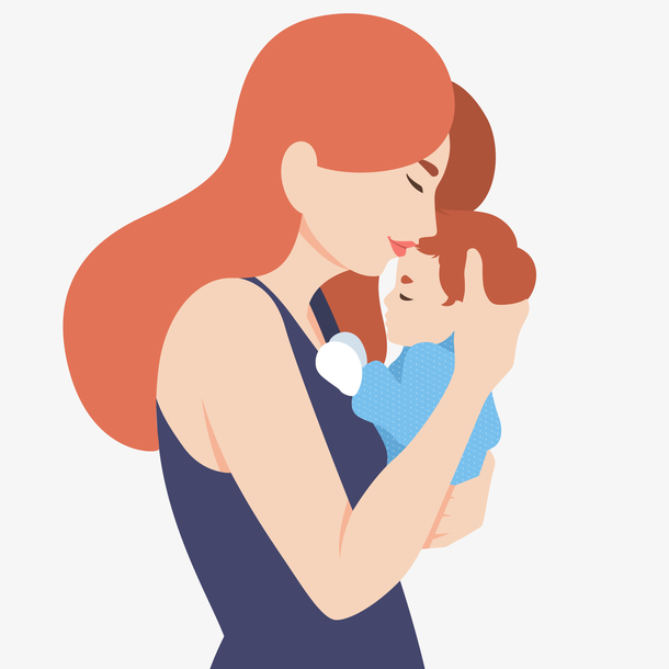 母亲怀抱婴儿唯美图片图片