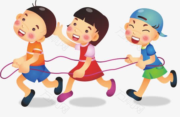 嬉戏玩耍的小孩们