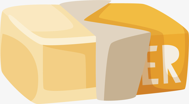 矢量图黄油包装英文