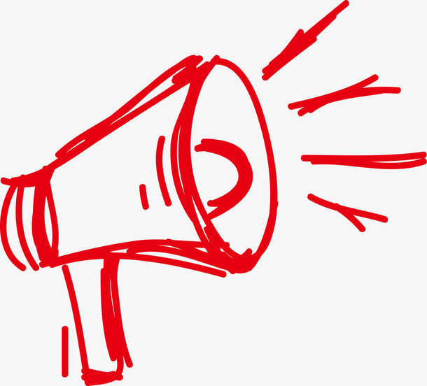 卡通手绘小喇叭素材