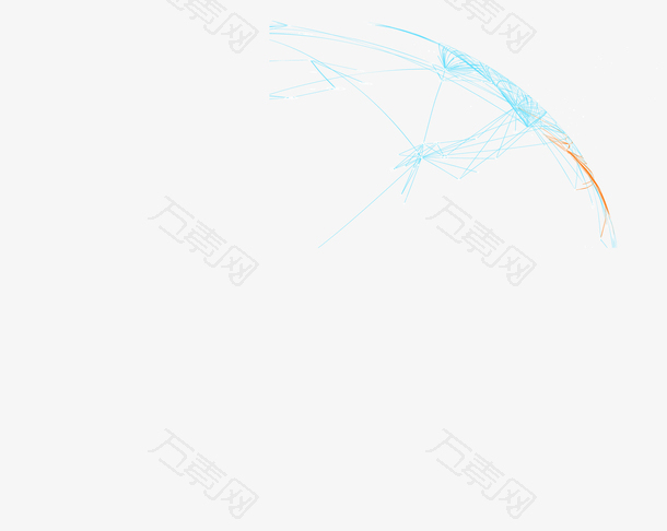 卡通科技光效装饰线条