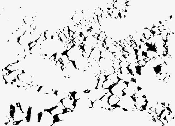 黑白裂痕纹理矢量素材