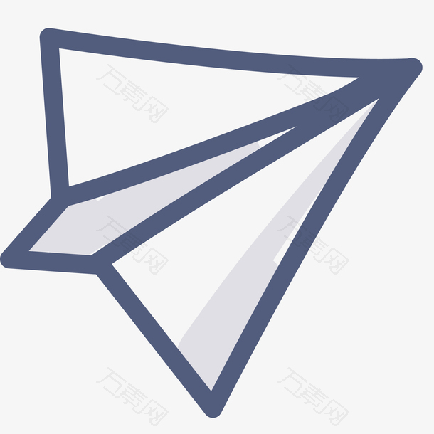 手绘纸飞机矢量插画