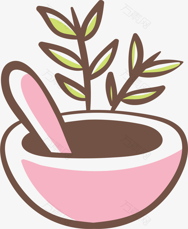 卡通植物手工面膜