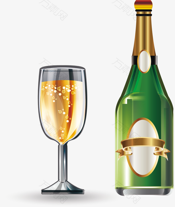 公司年会香槟酒