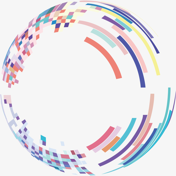 矢量简约圆形素材