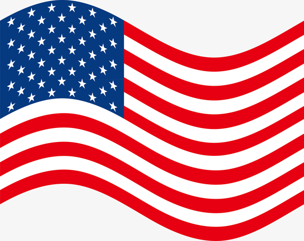 美国旗涂色图片