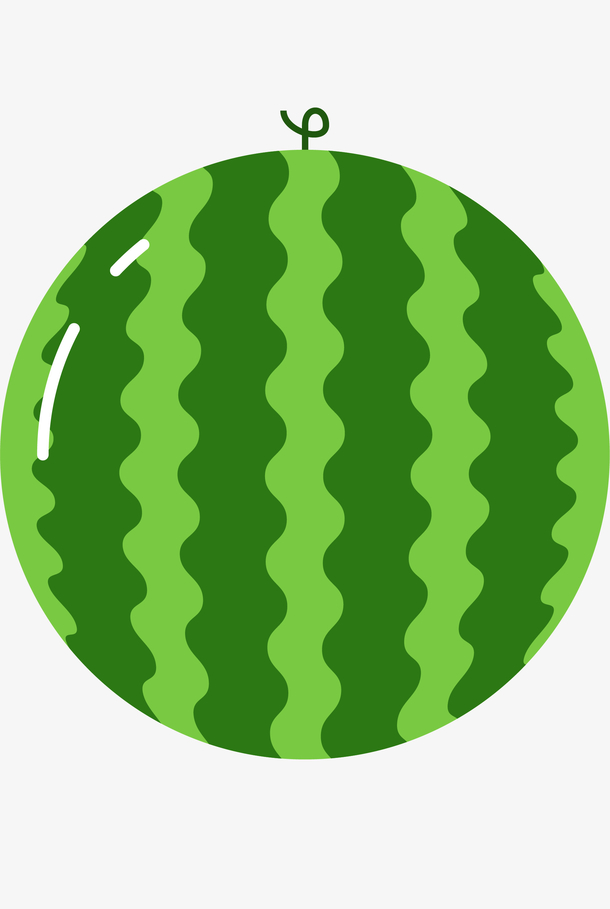 卡通手绘夏季西瓜装饰图案