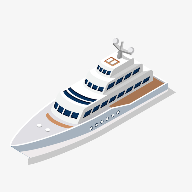 高层轮船素材图案