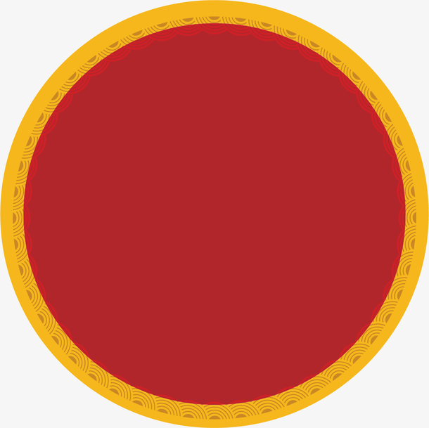矢量图红色圆形边框