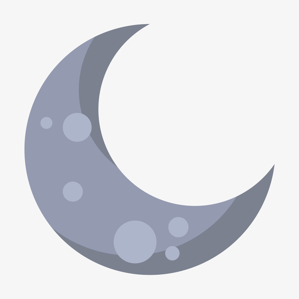 卡通月牙png下载