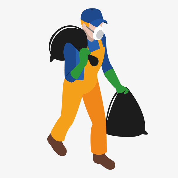 矢量卡通垃圾插画