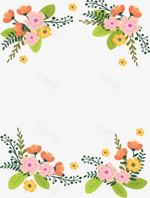 精美粉红浪漫花藤