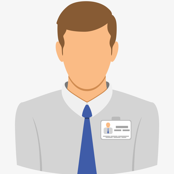 保险销售员矢量插画