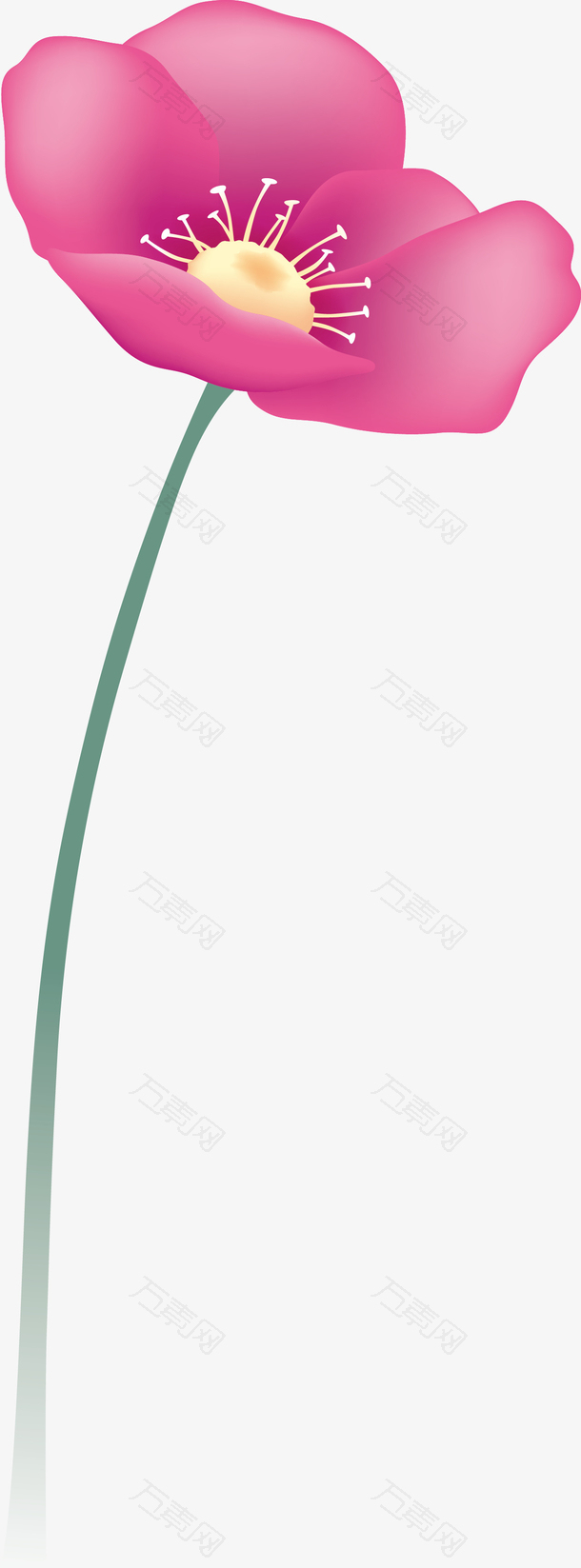 映山红花中式大红花