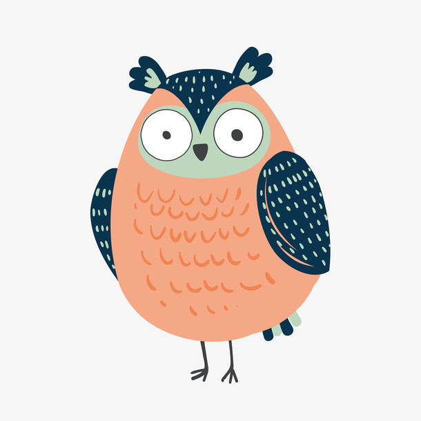卡通猫头鹰