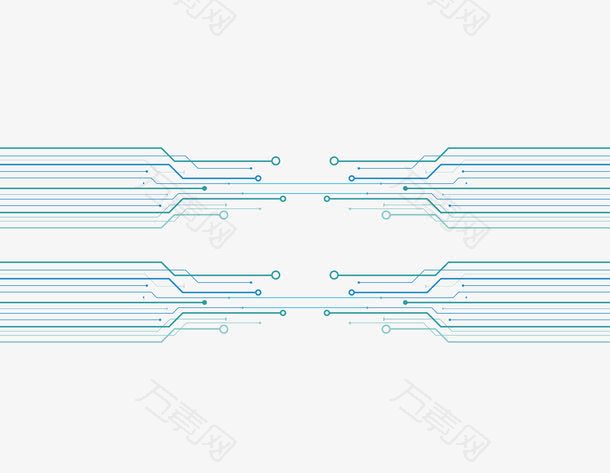 矢量创意精美蓝色芯片纹路标题栏