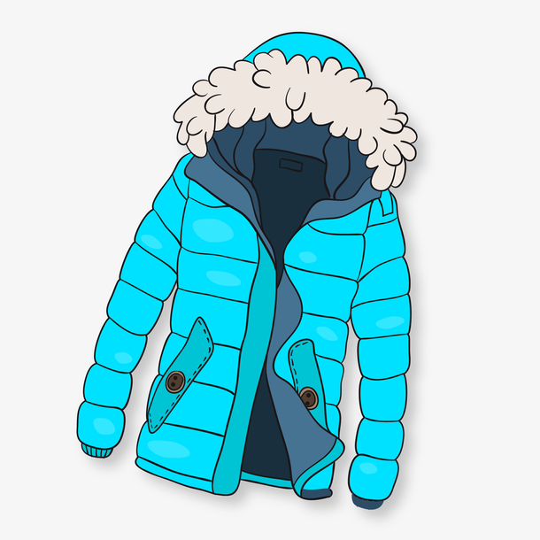 矢量手绘冬季服装元素