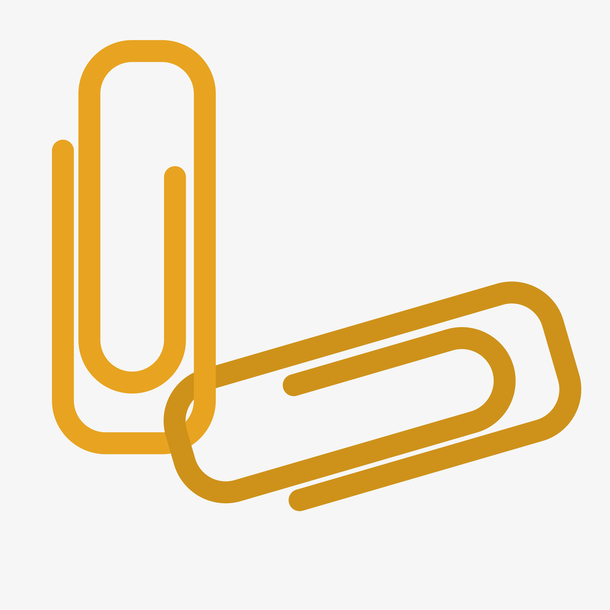 扁平化曲别针矢量素材