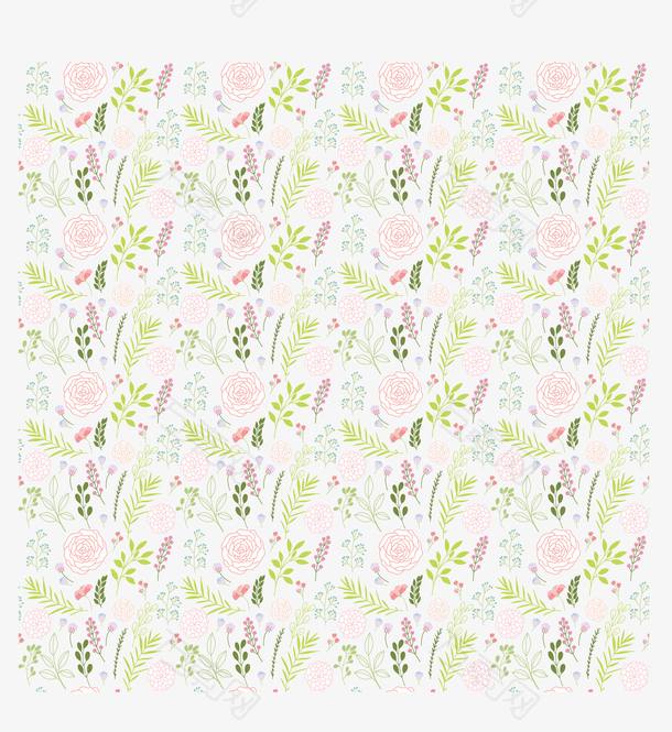 浪漫山茶花花纹