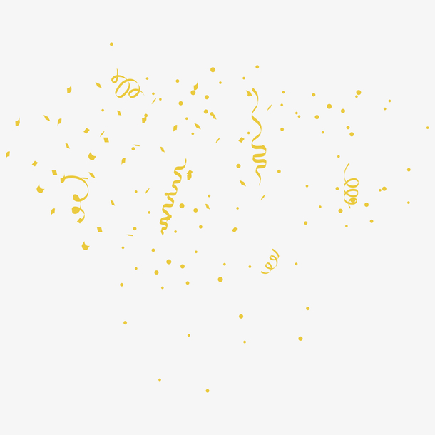 节日庆祝派对礼花金色碎片