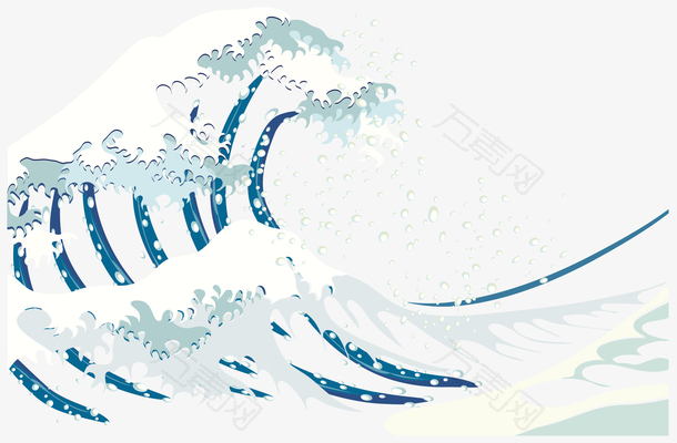 水浪花矢量