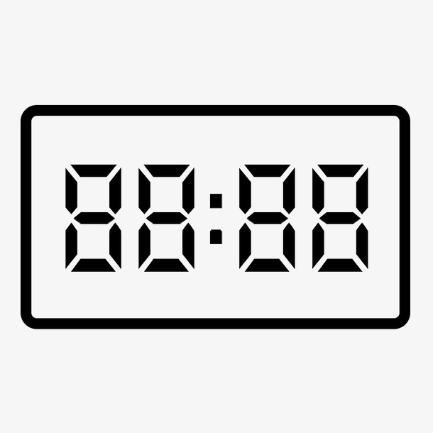 电子表数字计算机数字led