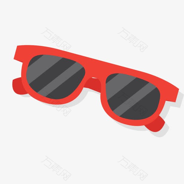 夏天海边阳光休闲太阳镜矢量素材