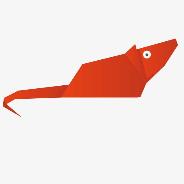 创意折纸彩色动物老鼠