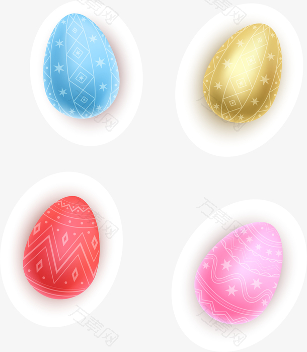 矢量手绘彩蛋