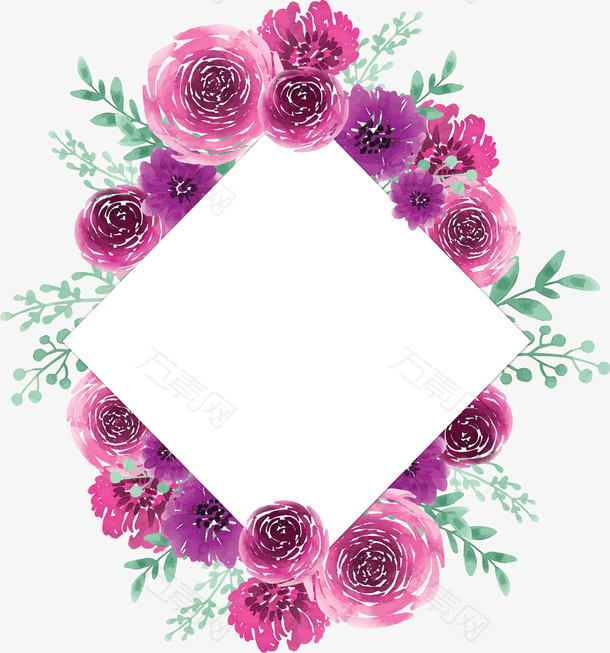 浪漫婚礼请帖花藤