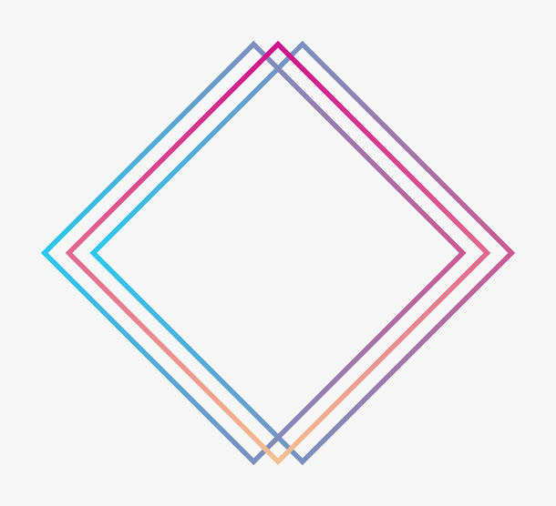 菱形几何装饰边框