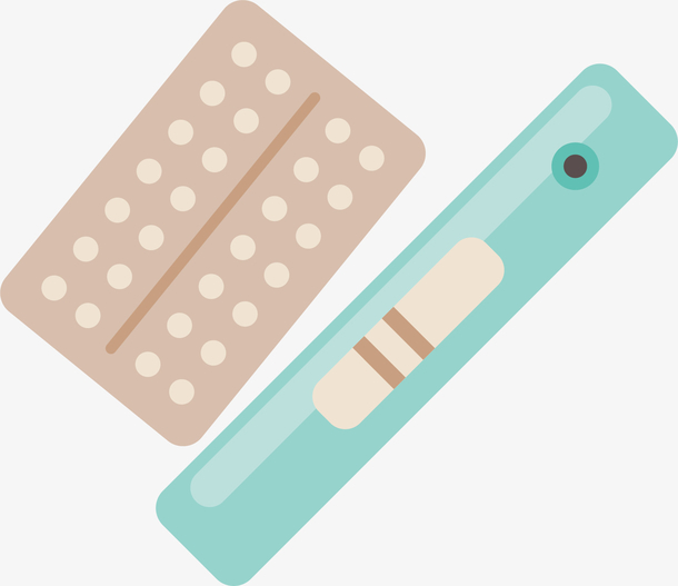 矢量图女性验孕棒