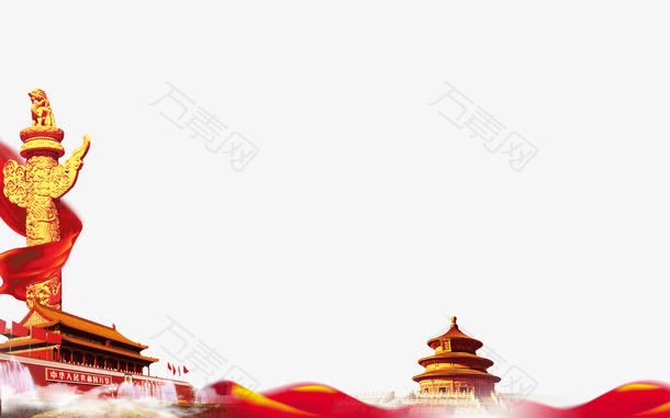 天安门中国红素材