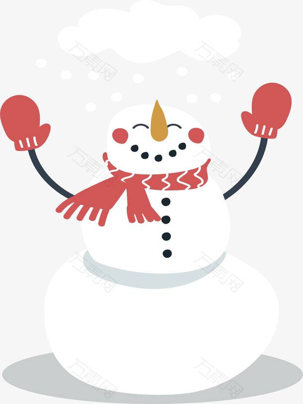 下雪的雪人