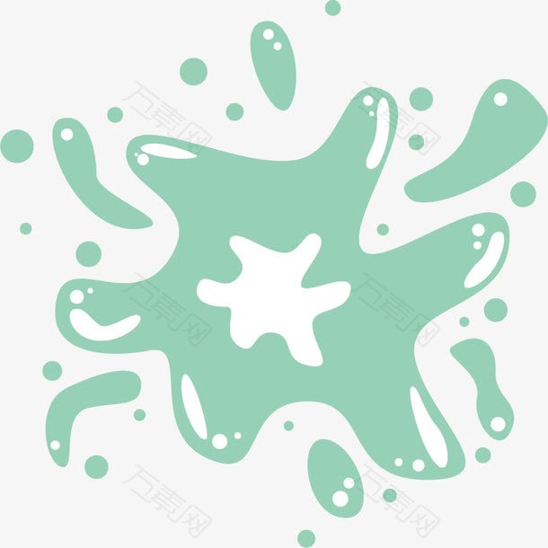 一滩水矢量卡通风格