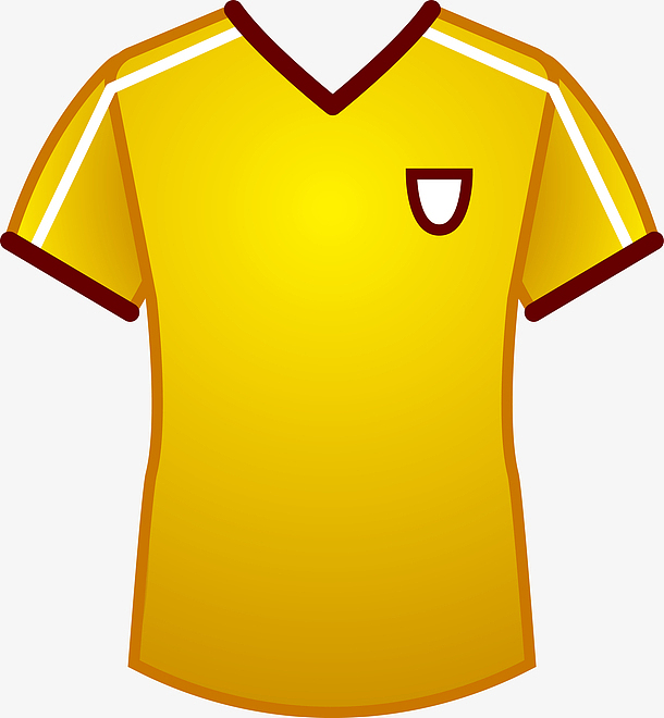 黄色卡通球服png图