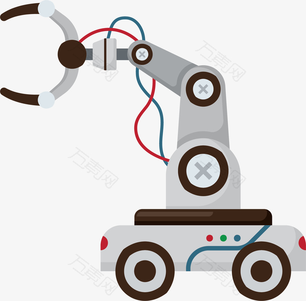 灰色人工智能机械臂