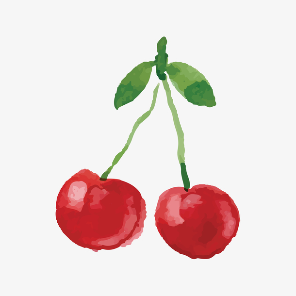 卡通科技感樱桃