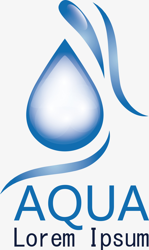 水资源水滴节水相关logo设计