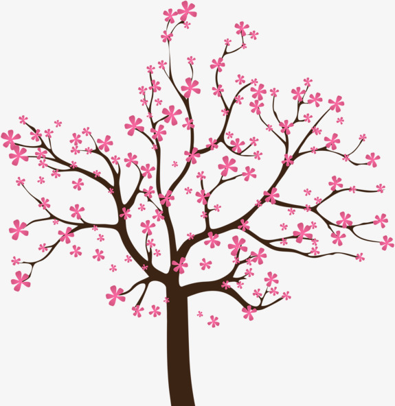 春天桃树卡通图片图片