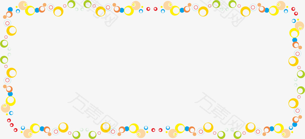 矢量彩色花边图片