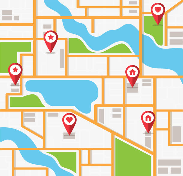 城市电子导航地图