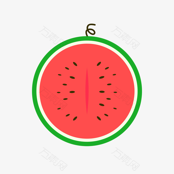 卡通西瓜矢量图下载