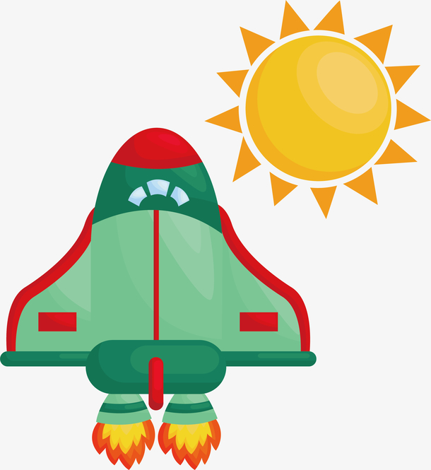 航天航空科技航天飞机矢量素材