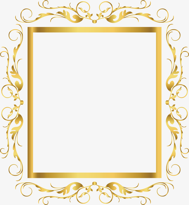 金色花边 素材 免费金色花边图片素材 金色花边素材大全 万素网