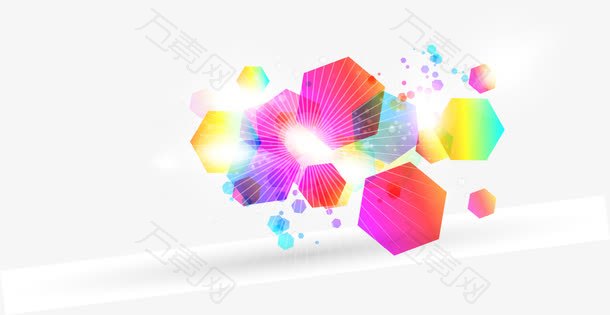 简单图形组成的梦幻矢量