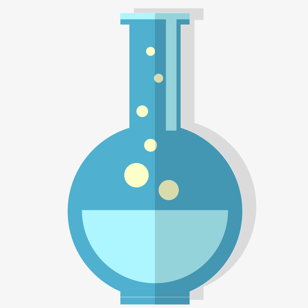 卡通矢量医疗试剂瓶图标图片