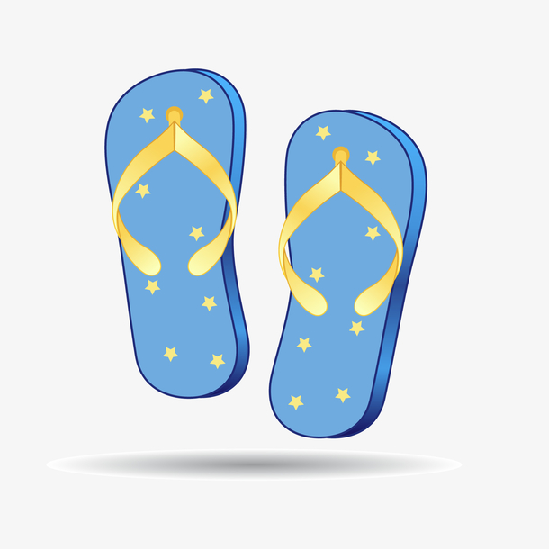 卡通沙滩拖鞋设计