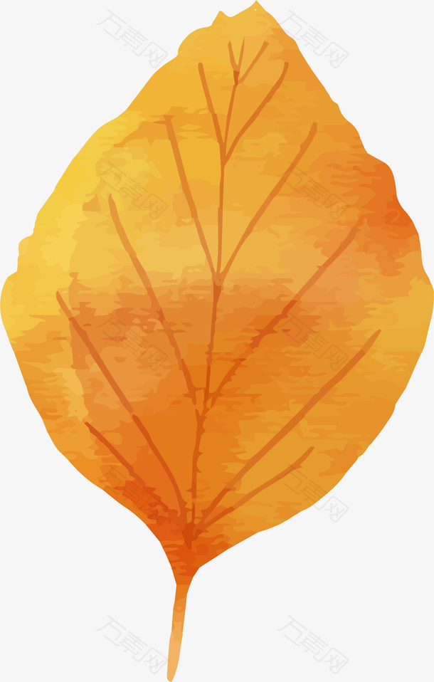 创意立秋卡通枫叶装饰插画